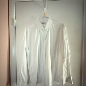 Made in Italy Elegant White Men's Dress Shirt